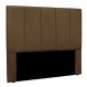 Cabeceira Casal 1,40m Sevilha Suede Caramelo - Pallazio
