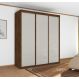Guarda Roupa Paladino Casal Três Portas Deslizantes Malbec Off White