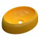 Cuba Pia de Apoio para Banheiro Oval Capri OV39W C08 Amarelo - Mpozenato
