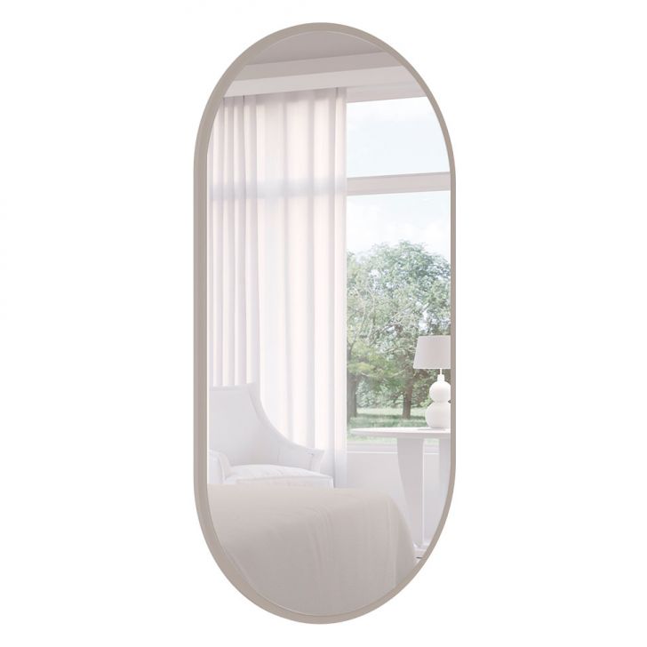 Espelho Decorativo Jade (103x53cm) Off White