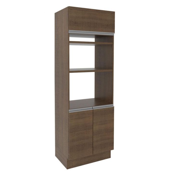 Torre Quente Armário de Cozinha 70 cm 3 Portas Rustic Glamy Madesa