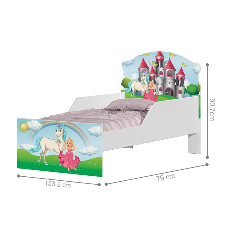 Mini Cama Princesa Encantada Com Colchão