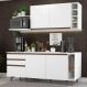 Cozinha Completa Madesa Reims 200001 com Armário e Balcão - Branco
