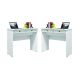 Conjunto de 2 Escrivaninhas Saturno Branco
