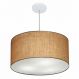 Pendente Cilíndrico Md-4101 Cúpula em Tecido 60x30cm Palha - Bivolt