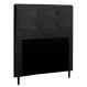Cabeceira Cama Box Solteiro Luna 90cm Corano Preto - Desk Design