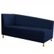 Recamier Valéria 140cm Lado Direito Suede Azul Marinho - Amarena Móveis