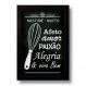 Quadro Decorativo Frase Misture Muito Amor 33x43 cm