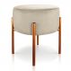 Puff Iron Suede Base Cobre Palito D'Rossi
