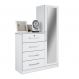 Cômoda Belize Plus 1 Porta 4 Gavetas Branco