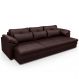 Sofá Retrátil Para Sala de Estar 4 Lugares 332cm Riza S03 Couro Caramelo - Lyam Decor