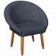 Poltrona Decorativa Corino Moderna para Sala de Estar Recepção Reforçada MOBLAN decor