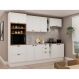 Image of Cozinha Compacta Iluminata Iris 10 Portas 4 Gavetas Branca e Ébano MO895CL17SJMMOB
