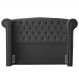 Cabeceira Cama Box Casal Queen Size Adelle 160cm Com Frame Veludo Cinza - Desk Design