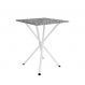 Mesa de Jantar Quadrada com Tampo de Granito Léia Branca 70 cm