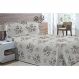 Kit Colcha Piquet Favo Solteiro Top Confort Verde Floral 2 peças Textil Lar