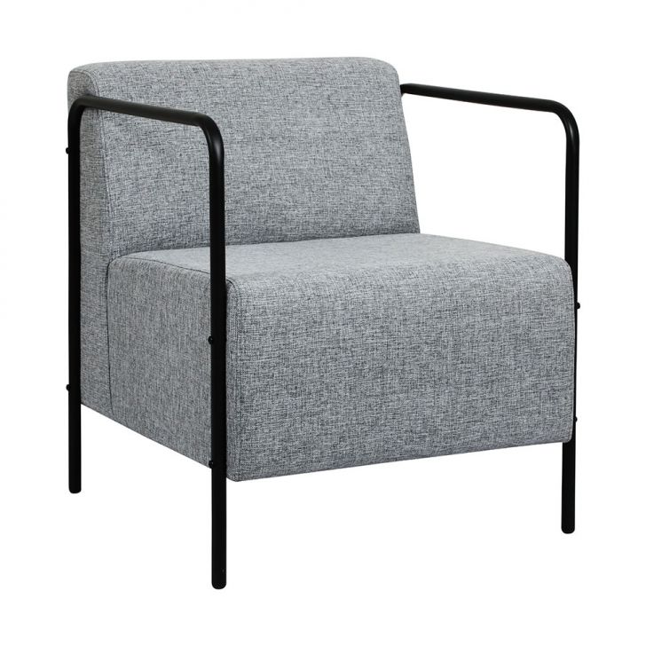 Poltrona Lino Linho Cinza