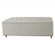 Calçadeira Recamier Baú Casal King 195cm Diana Suede Bege - Dellas Store