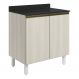 Balcao Com Tampo 2P 70 cm MDF Kali 12221 Bianco Toq Bianco Toq Nicioli