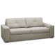 Sofá 3 Lugares Para Sala de Estar Living 205cm Vienne L06 Couro Pérola - Lyam Decor