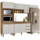 Cozinha Modulada 8 Portas 259cm 5550 Nature Off White PLLA