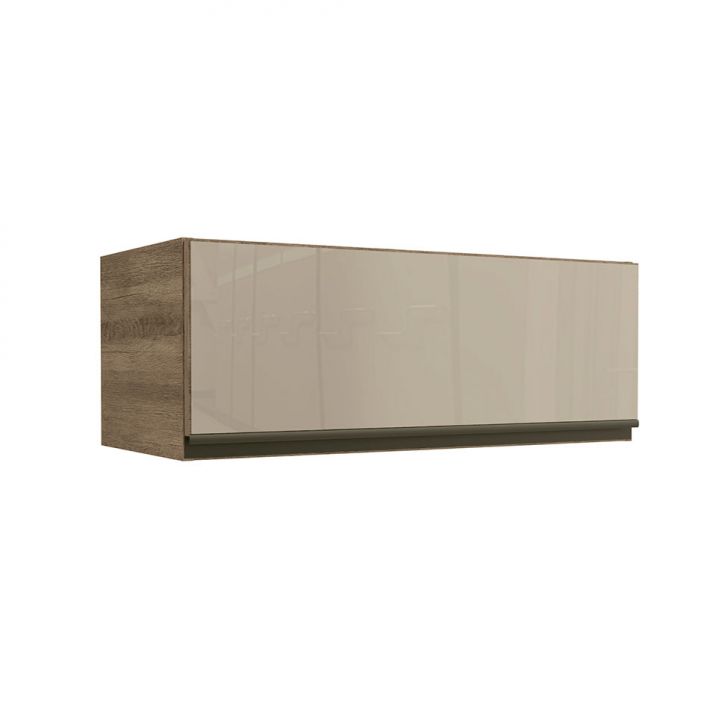 Armário Aéreo Bruges I 1 Porta Nogal 80 cm