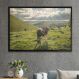 Quadro Decorativo Vacas Nas Montanhas-34x49Cm