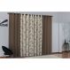 Cortina de Janela para varão Larissa Prime Marrom 1 peça Textil Lar