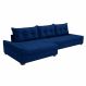 Image of Sofá de Canto Guarapari Veludo Azul MO895UP07RQQMOB
