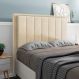 Cabeceira Casal King Cama Box 195cm para Quarto Opala Suede Bege M11 - D'Rossi