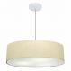 Pendente Cilíndrico Md-4221 Cúpula em Tecido 60x15cm Algodão Crú - Bivolt