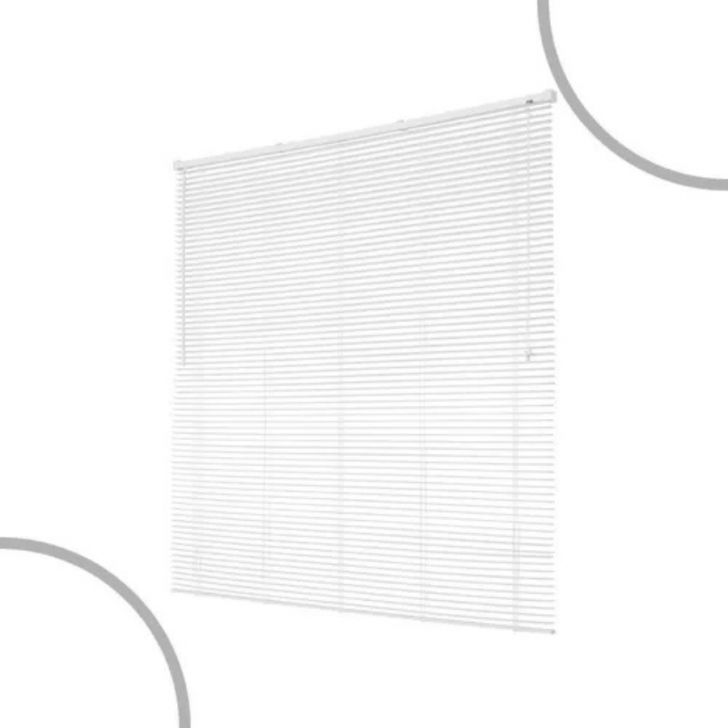 Persiana Horizontal De Pvc 1,00x1,60m Off Evolux - Branco