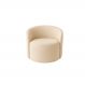 Poltrona Decorativa Curva Orgânica Nature Gaia Boucle Bege - Montanaris Decor
