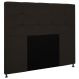 Cabeceira Cama Box Casal King 193cm Safira Suede I02 Marrom - Mpozenato