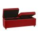Recamier Bau Madri 1,20m Suede Vermelho - Inova Decor