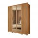 Image of Guarda-Roupa Solteiro com Espelho Reflecta Centurium Ripado 4 Portas 3 Gavetas Buriti MO895CL07IYQMOB
