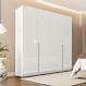 Guarda-Roupa Casal Porto 4 Portas 4 Gavetas Branco