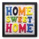 Quadro Decorativo - Home Sweet Home - 085qdrp