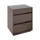 Mesa de Cabeceira Belize 3 Gavetas Cinza