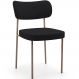 Cadeira Decorativa Sala De Jantar Melina Base Arena L02 Suede Rosê - Lyam Decor