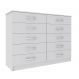 Cômoda Austin 10 Gavetas Branco