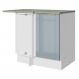 Balcão de Canto 1 Porta Branco/Cinza Lux Madesa
