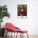 Quadro Art Collection Mona Lisa 60x43 Filete Preto