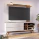 Home para TV ate 70 Polegadas Diana Off-White Matte Freijo