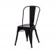 Cadeira para Sala de Jantar Tolix Iron Industrial Preta