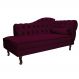 Recamier Diana 185cm Lado Esquerdo Suede Bordô - Amarena Móveis