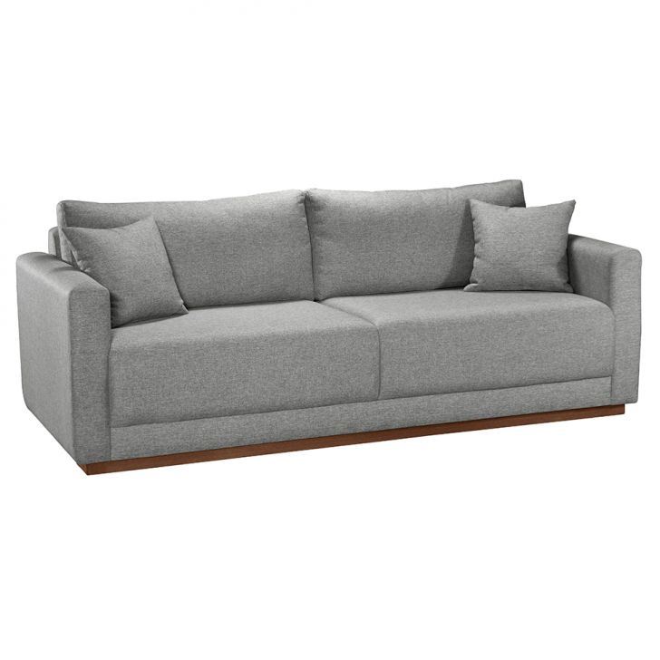 Image of Sofá 3 Lugares Celine Poliéster Cinza PLA-MO173UP07OGIMOB