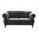 Sofá 2 Lugares Chesterfield Capitonê Duquesa Clássico - Suede Cinza