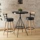 Kit Mesa Com 2 Banquetas Lisboa Preto