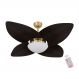 Ventilador de Teto Dormamu Dourado 4 Pás Tabaco 127V com Controle